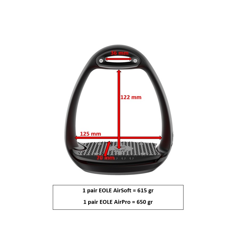 Etrier Eole AirPro - étrier design avec amortisseur - Compositi