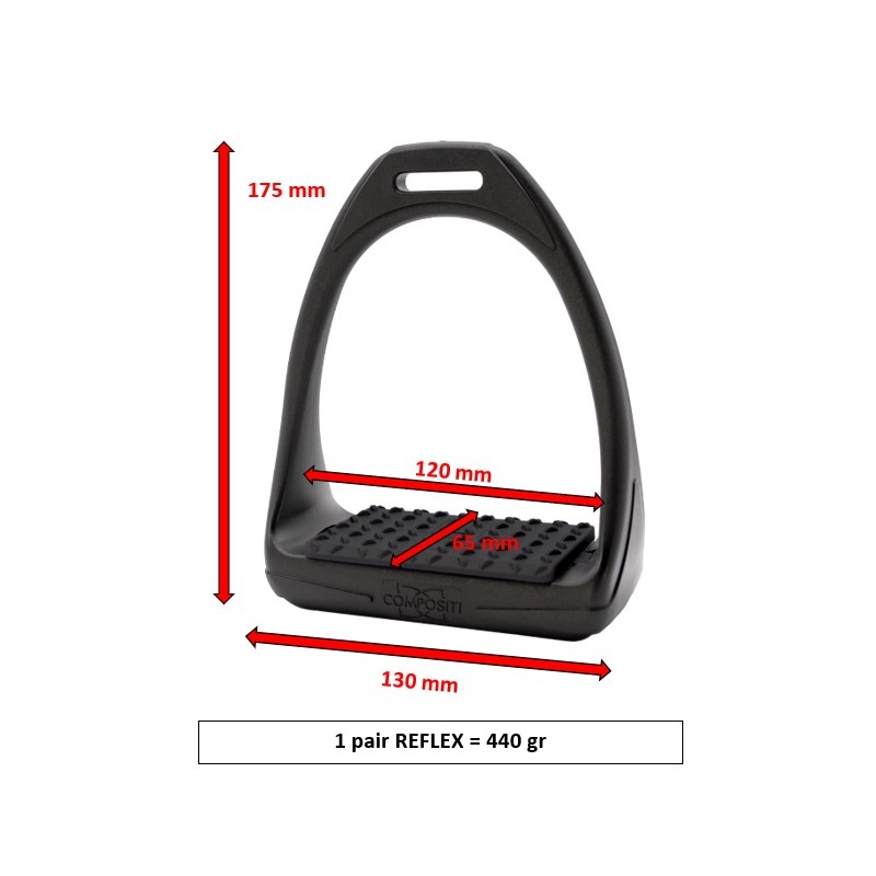 Etrier Reflex SOFT - Étrier large avec amortisseur - Confort - Compositi