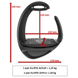 Etrier Ellipse AirPro - étrier monobranche avec amortisseur - Compositi