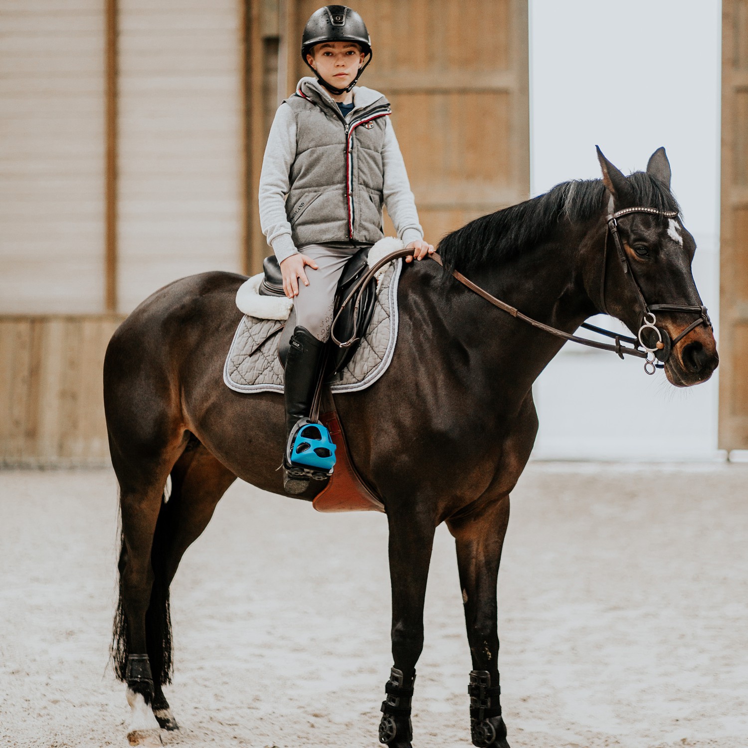 Etriers équitation Adulte - Reflex noirs WALDHAUSEN